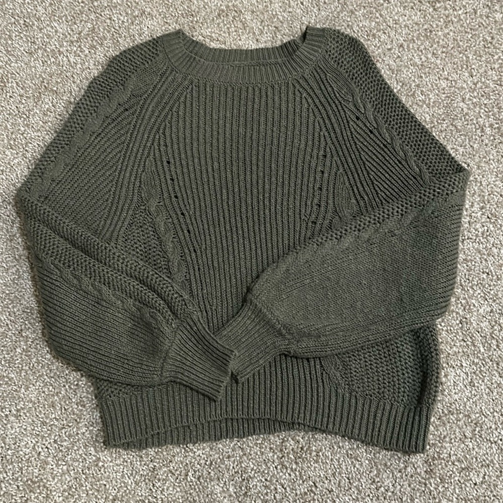 Green American Eagle Sweater